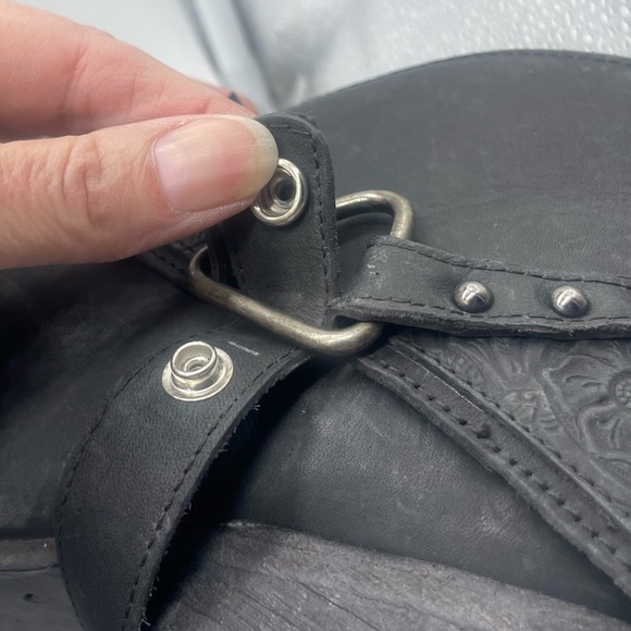 Matisse Danny Distressed Leather Western Removable Harness Cowgirl Bootie Size 9 - Picture 12 of 13